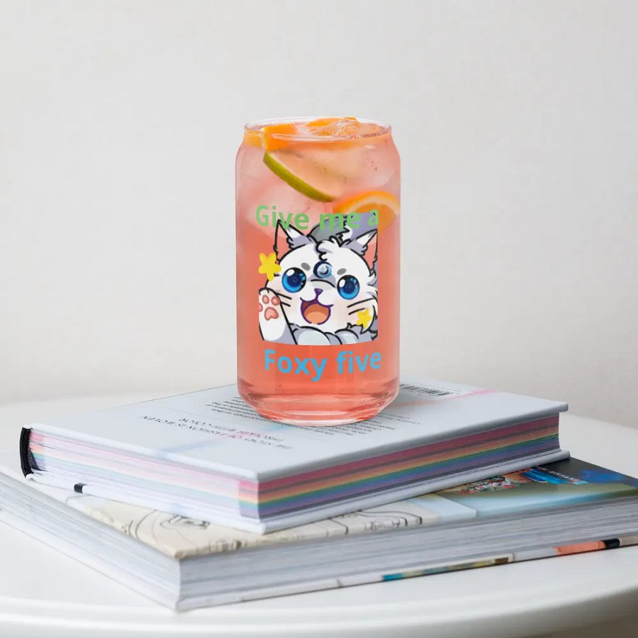 Foxy High-Five Can-Shaped Glass product image (34)