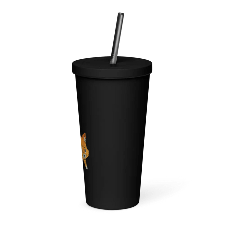 Crayon Fox Insulated Tumbler With a Straw product image (3)