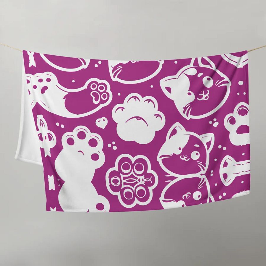 Playful Paws Symmetrical Splendor Throw Blanket product image (21)