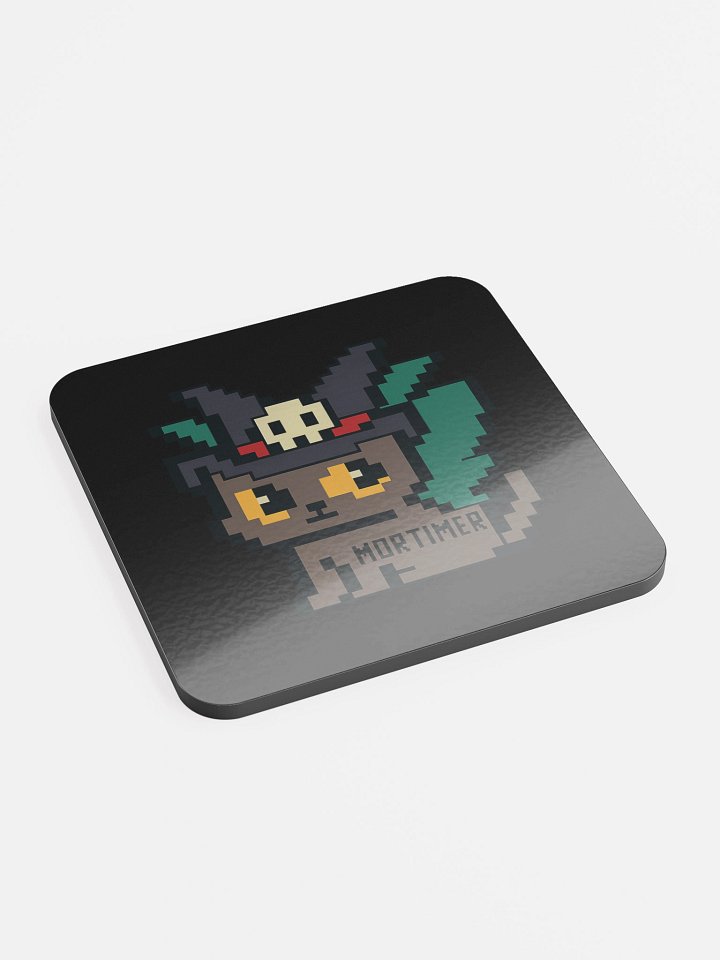 Mortimer 𓏲 Glossed Cork Coaster product image (2)