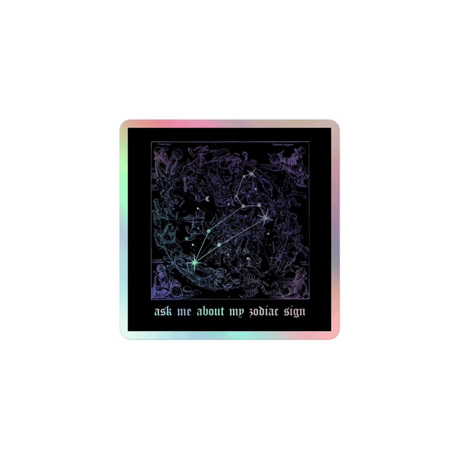 ASK ME ABOUT MY SIGN 🔮 Magic Holographic Sticker Set product image (1)