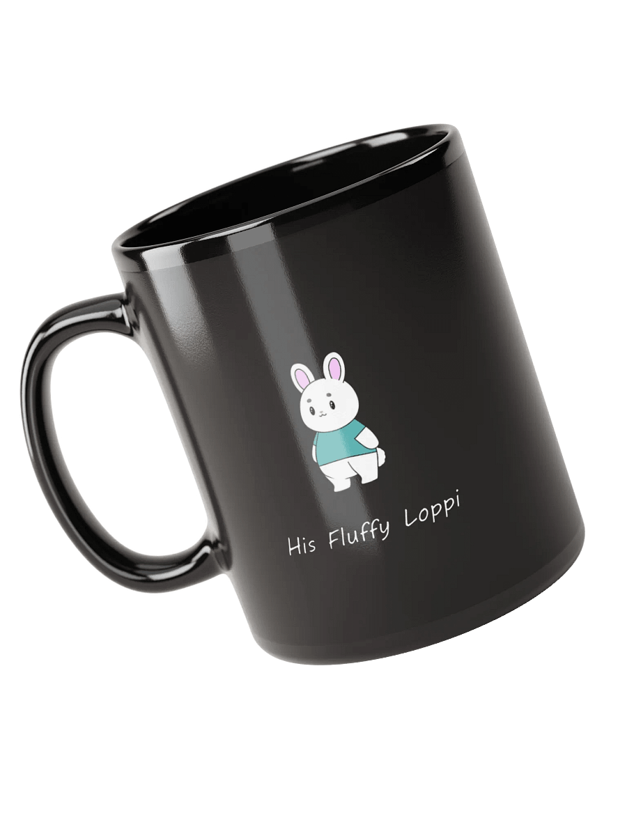 His Fluffy Loppi Black Mug product image (9)