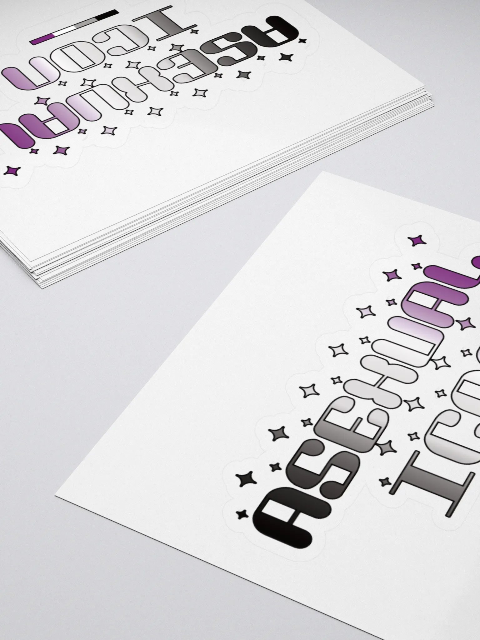 Asexual Icon Kiss Cut Sticker product image (4)