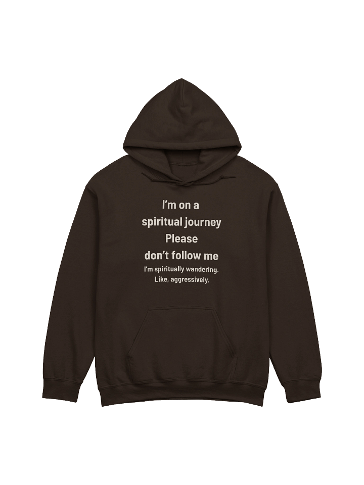 I’m on a Spiritual Journey… Please Don’t Follow Me | Funny Christian Wanderer Hoodie product image (9)