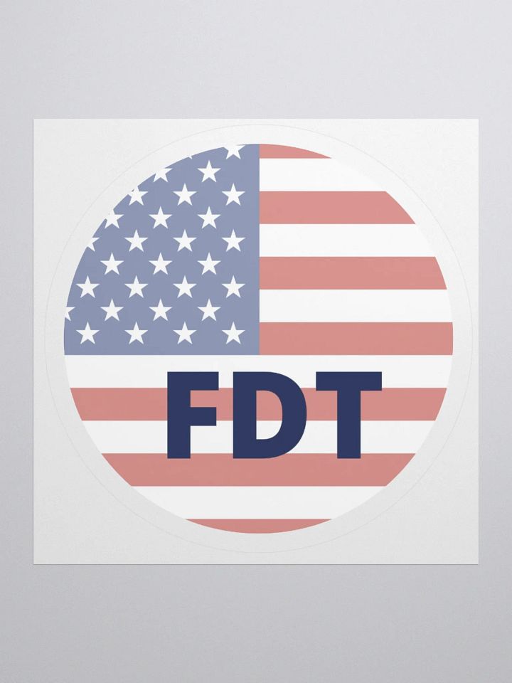Patriot Round Sticker. product image (1)