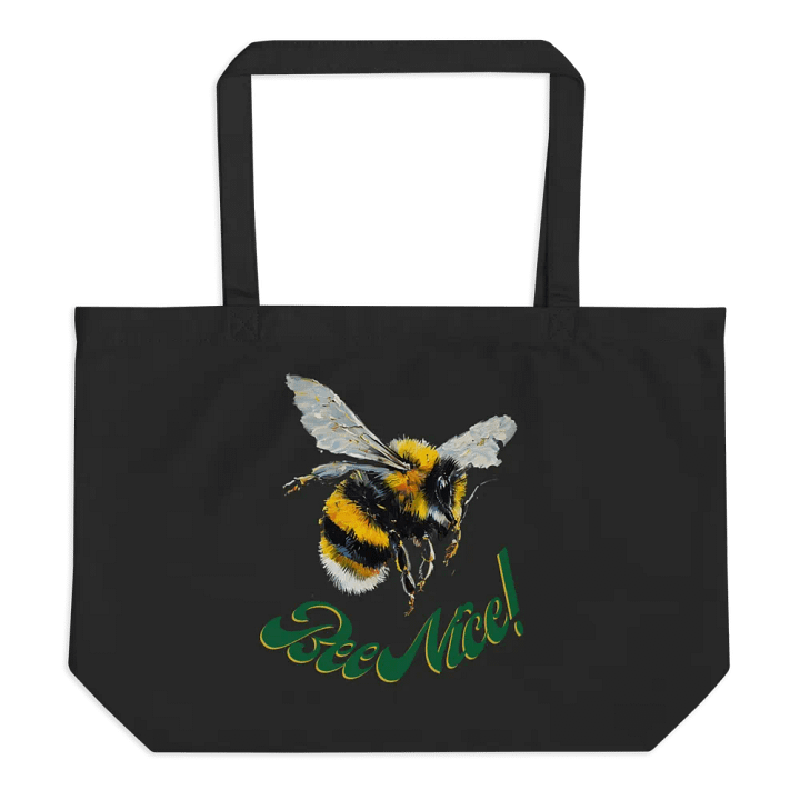 Bee Nice! Eco-Friendly Tote Bag product image (1)