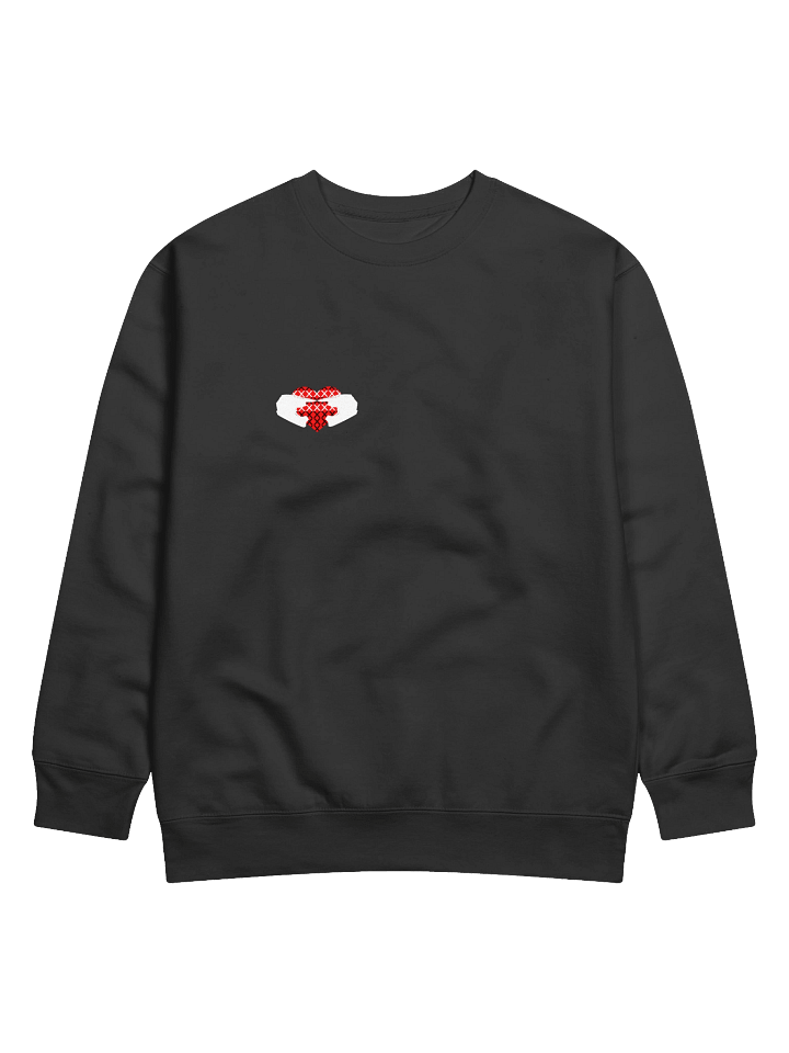 Matching Off-Road Helmet Heart (White-Left) | Crewneck product image (2)