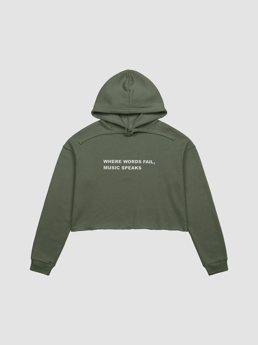 MUSIC SPEAKS WOMANS HOODIE product image (1)