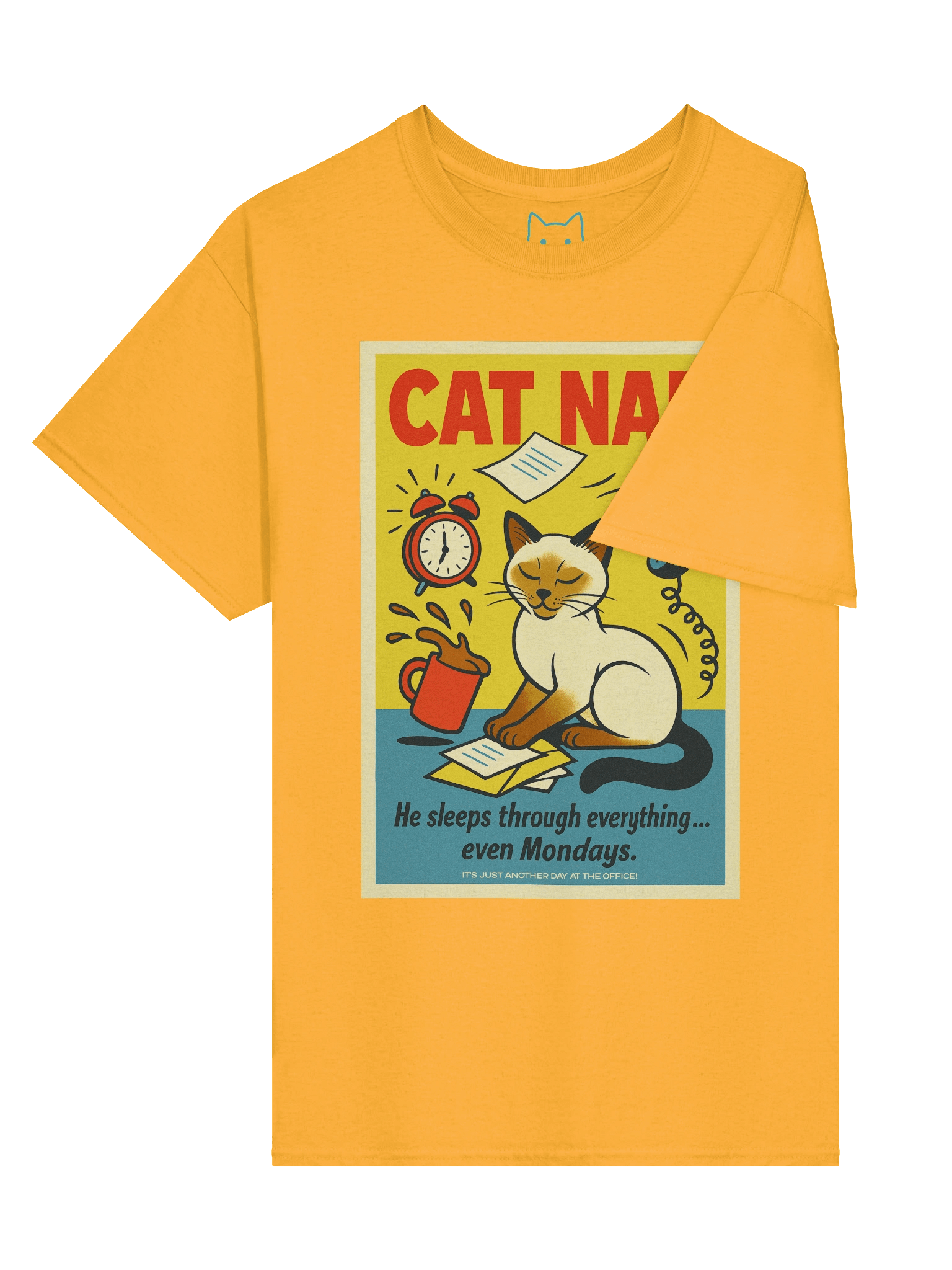 Office Cat Nap Boxy Fit Unisex T-Shirt product image (51)