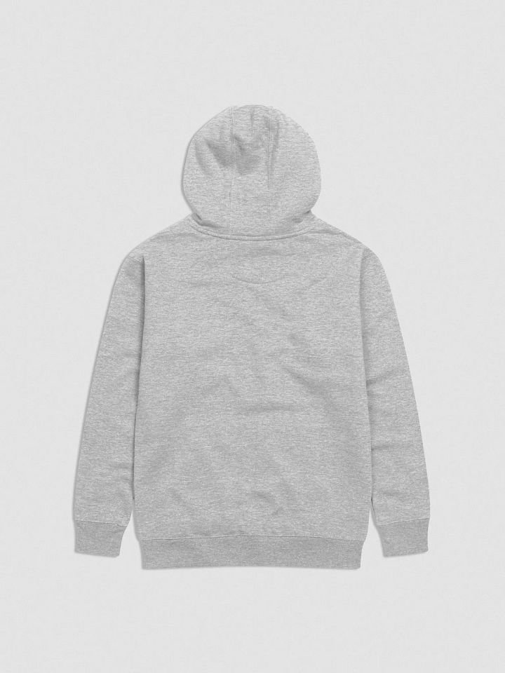 ANGELIC (lg. grey + white bubble design) embroidered heavyweight hoodie product image (4)