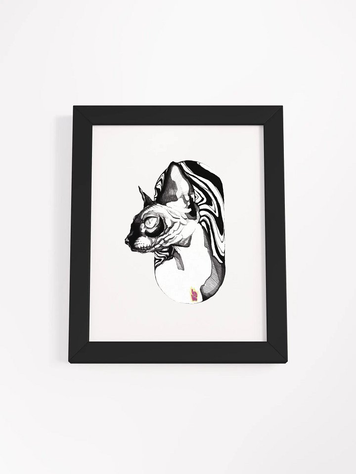 (Cuadro) SUMINAGASHI BLACK CAT product image (2)