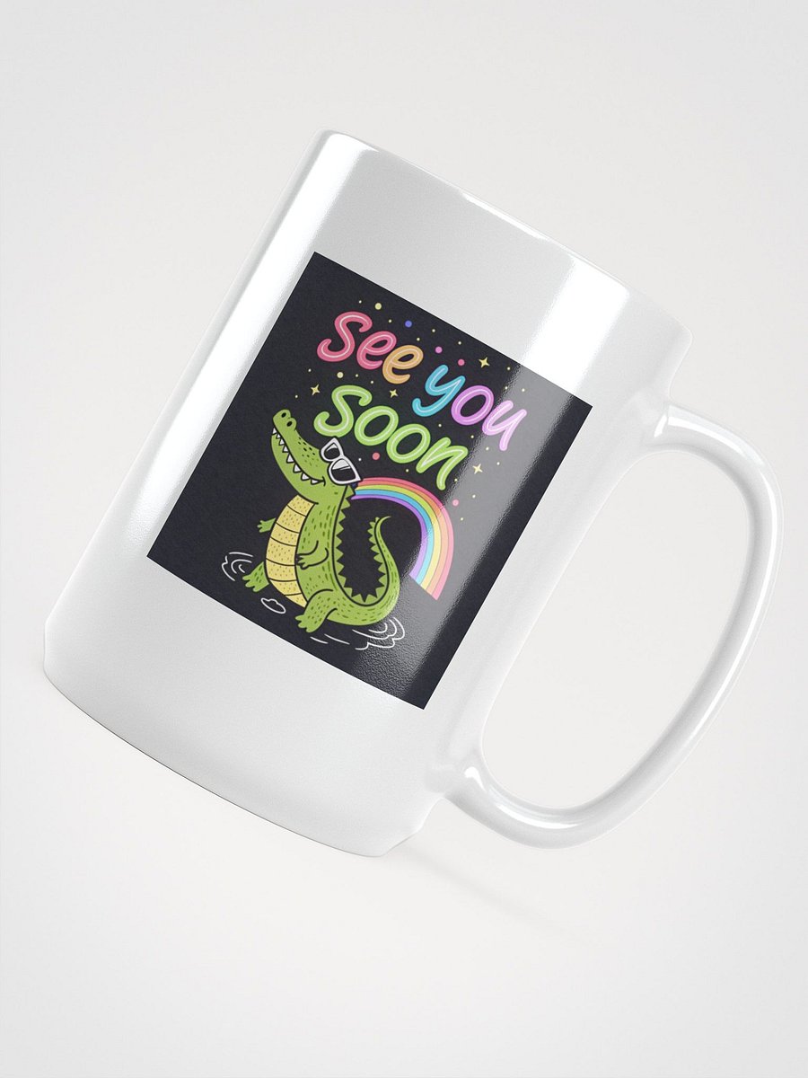 Alligator Vibes White Glossy Mug product image (4)
