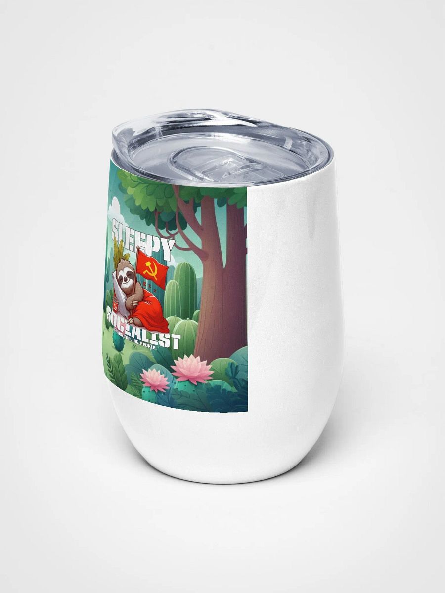 Sleepy Socialist Wine Tumbler product image (5)