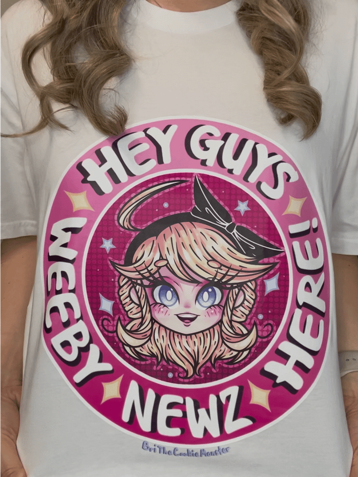 “Hey Guys” Chibi Weeby Cotton T-Shirt product image (2)