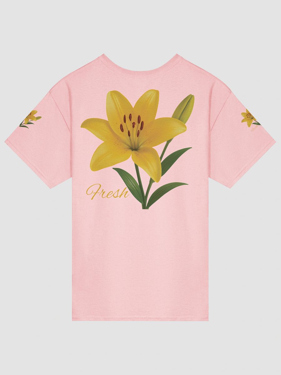 Fresh Yellow Lily Flower – Botanical Floral Graphic Tee product image (5)