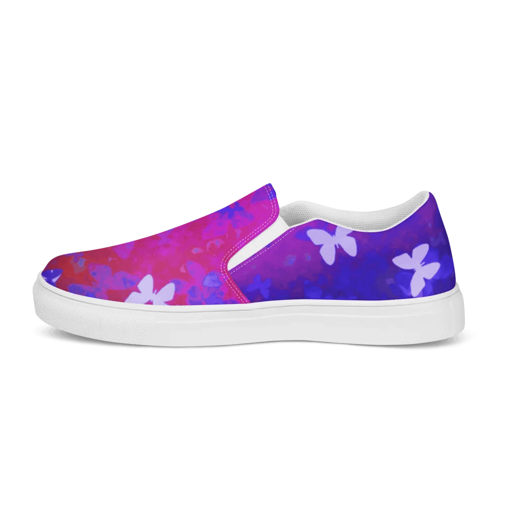 Butterfly night slip on canvas shoes product image (6)