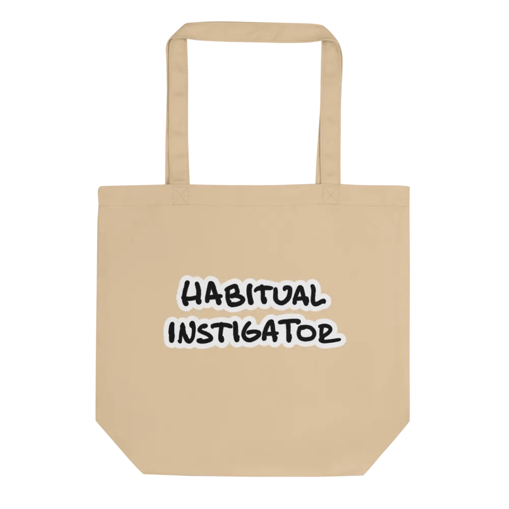 Habitual Instigator (bubble design) tote bag product image (1)