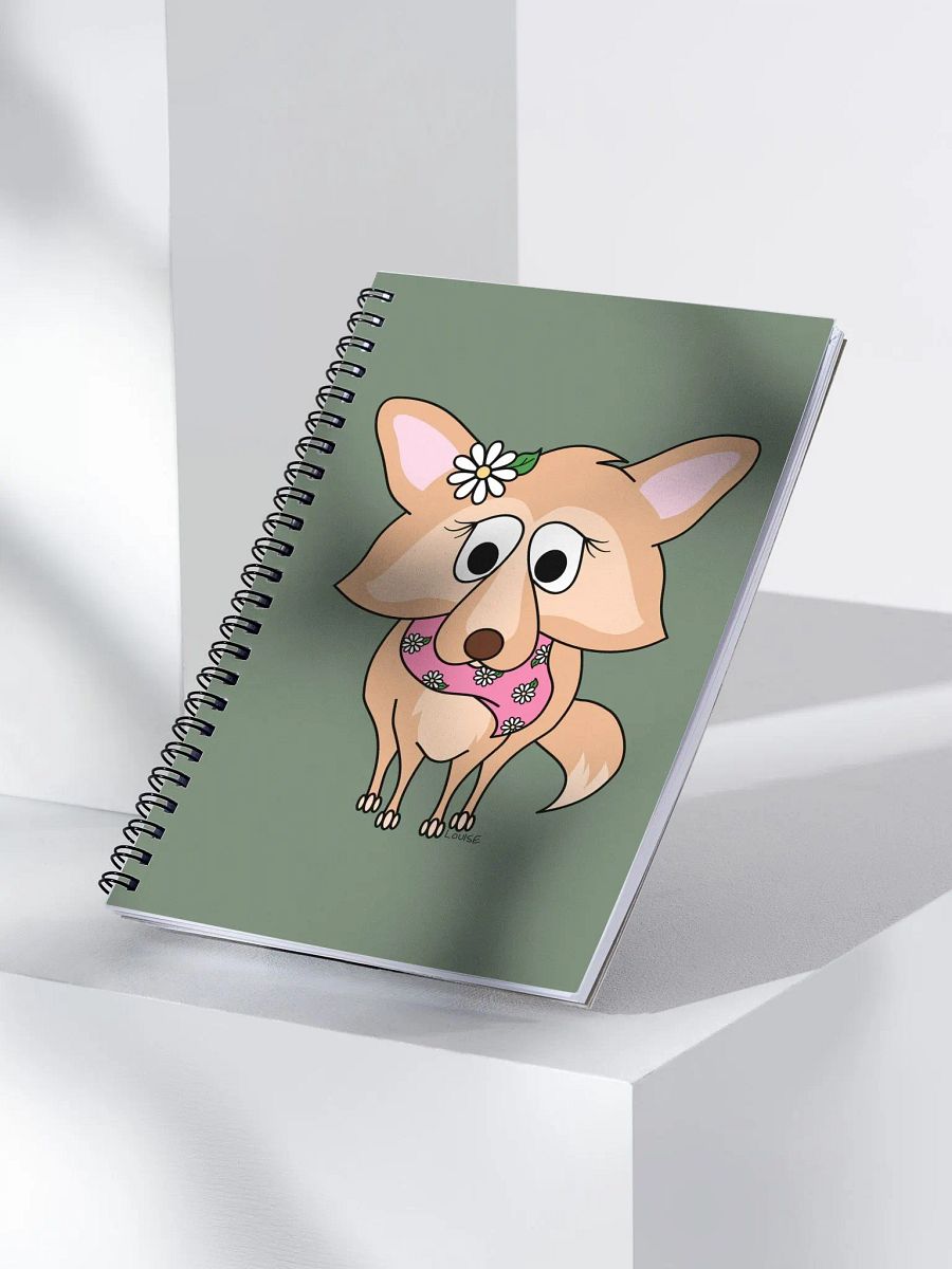 Floral Pup Spiral Notebook product image (3)