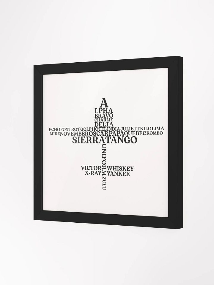 The Aviation Alphabet Airplane Framed Poster product image (2)