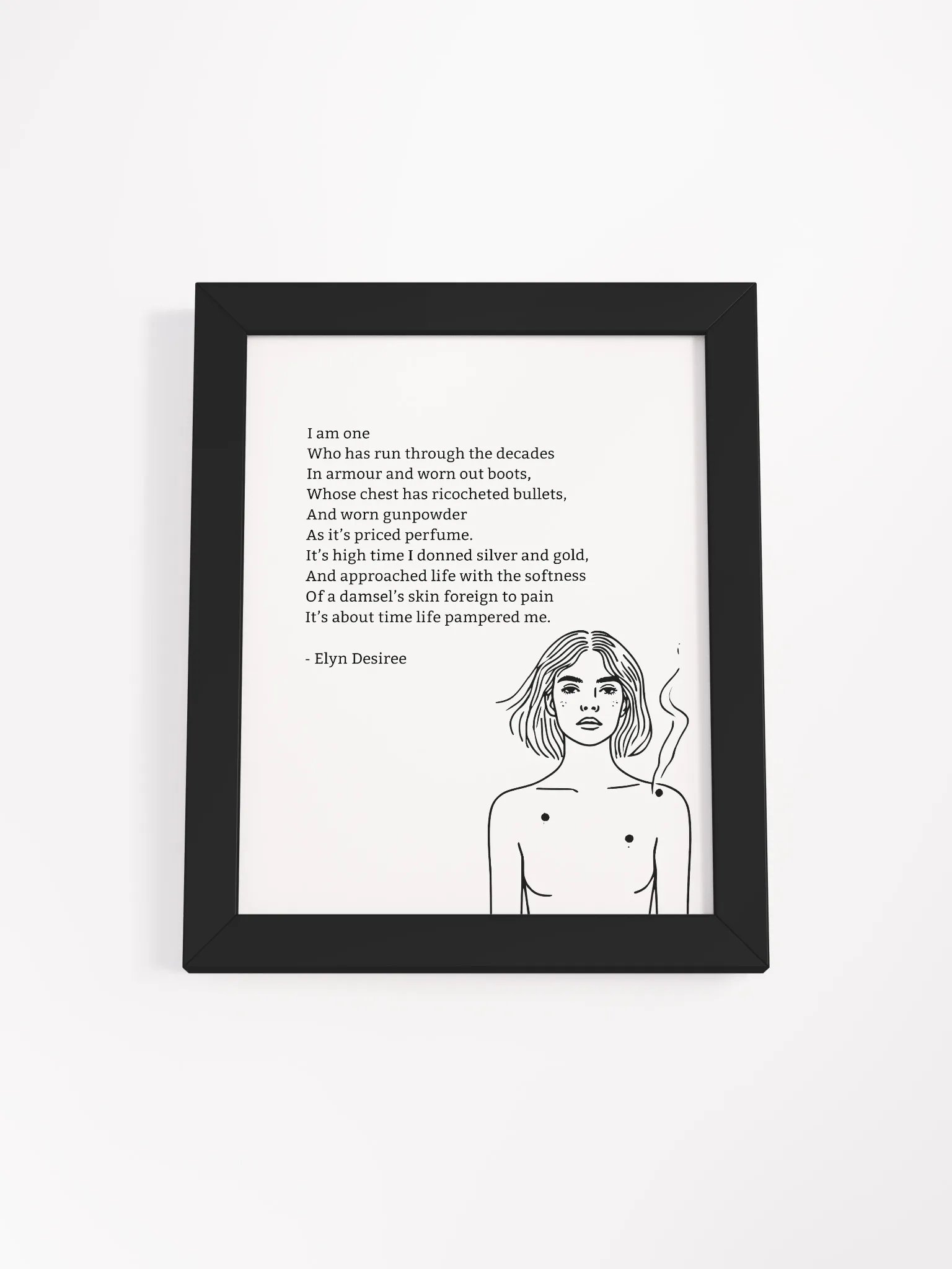 Gunpowder Poem Framed Matte Poster product image (2)