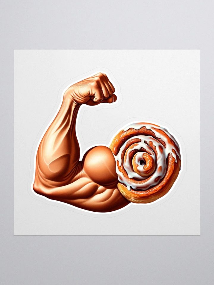 Cinnamon Roll Swole Sticker product image (1)