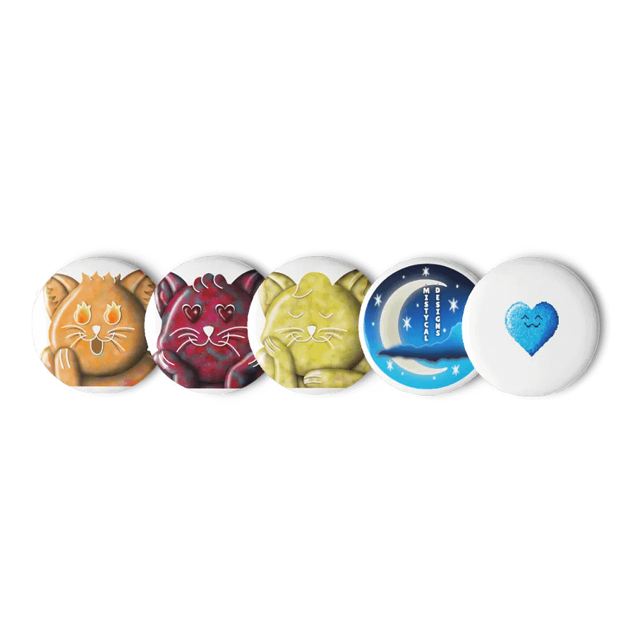 Galaxy Kitty Button Pins Set 2 product image (6)