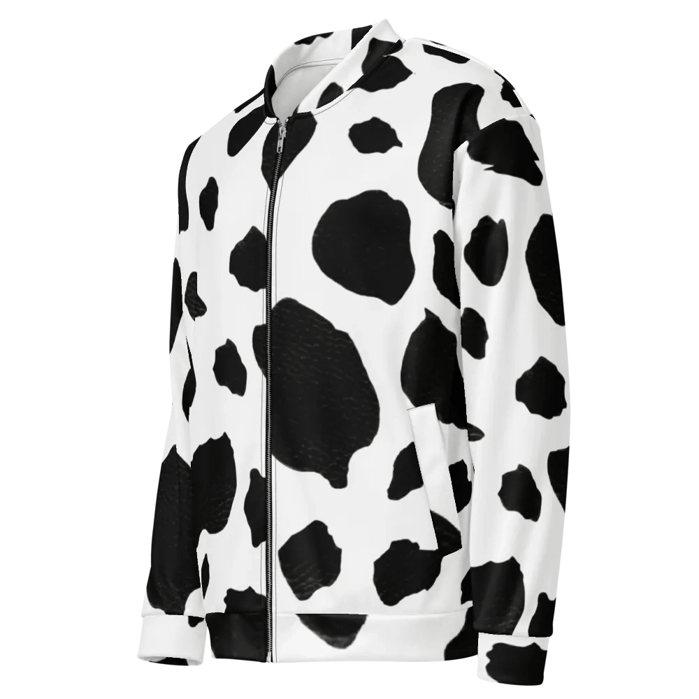 Unisex Cow Pattern Bomber Jacket – Design By Unik | Limited Edition (1,977 Pieces Worldwide) product image (3)