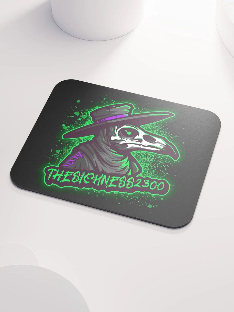 Black background theSICKNESS2300 logo mouse pad product image (3)