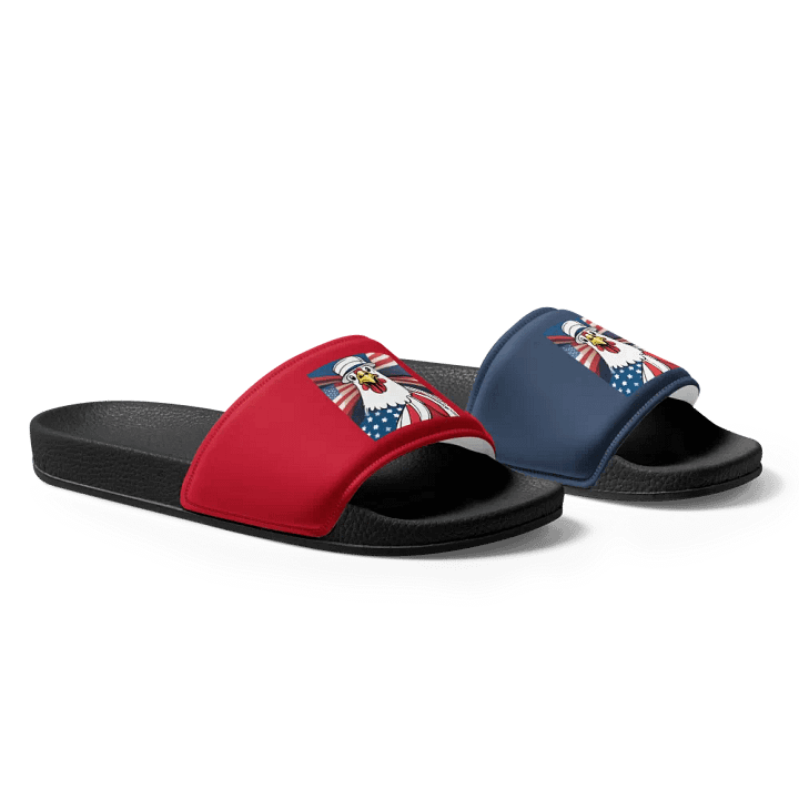 Patriotic Rooster Men's Slides product image (1)
