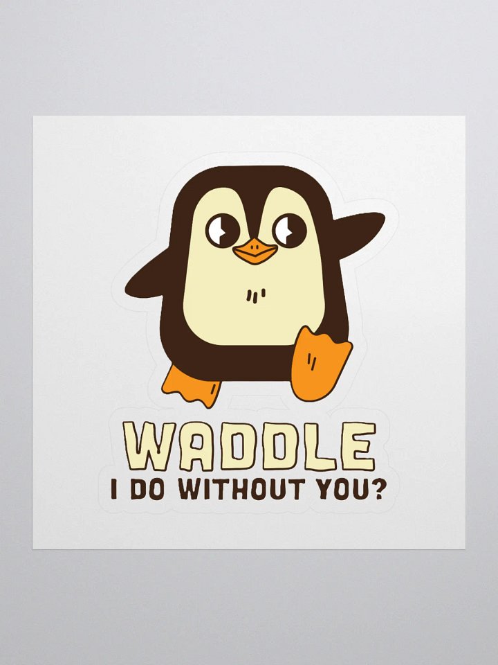 Waddle I Do Without You? Penguin Kiss Cut Stickers product image (1)