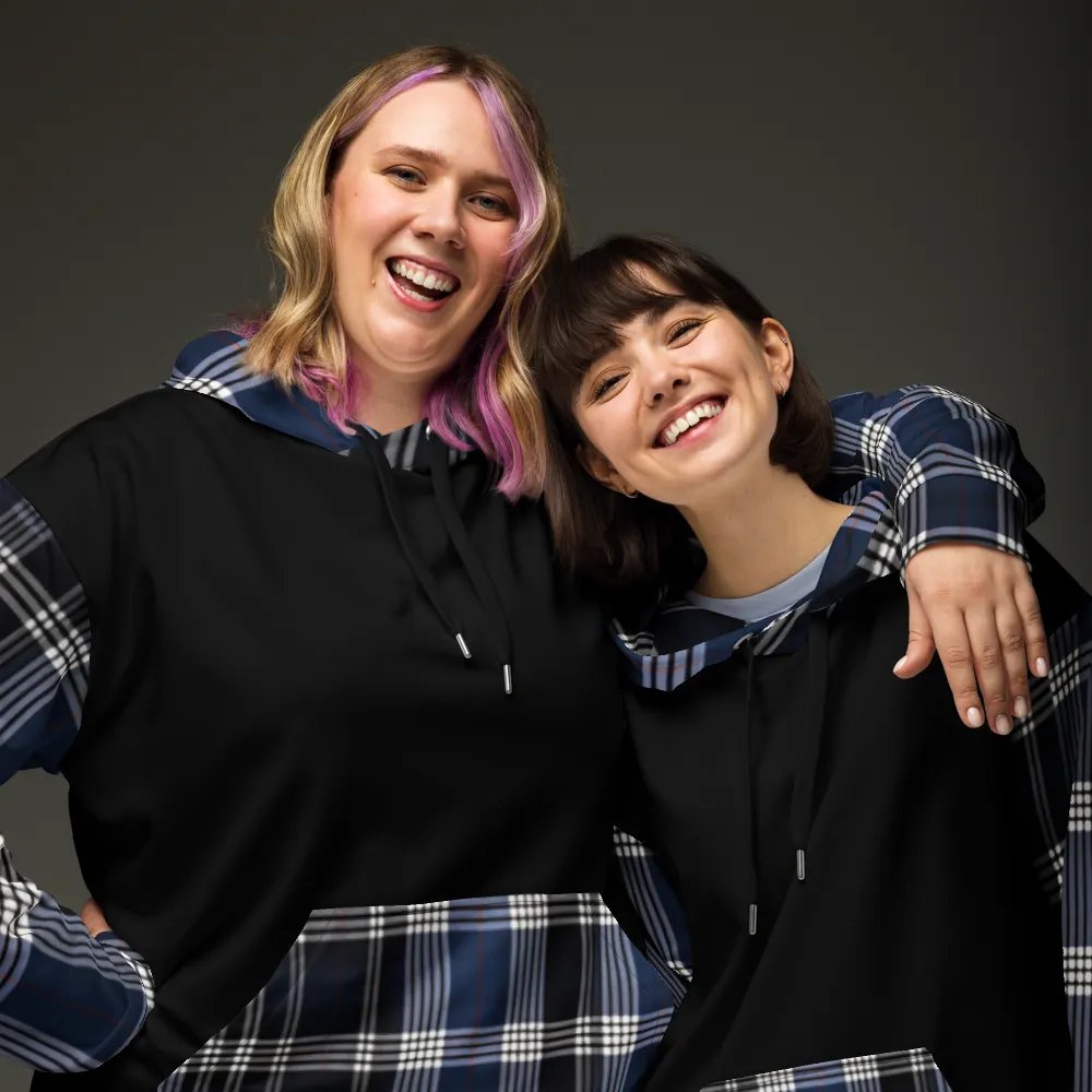 Blue Tartan Brit Artz Hoodie product image (9)