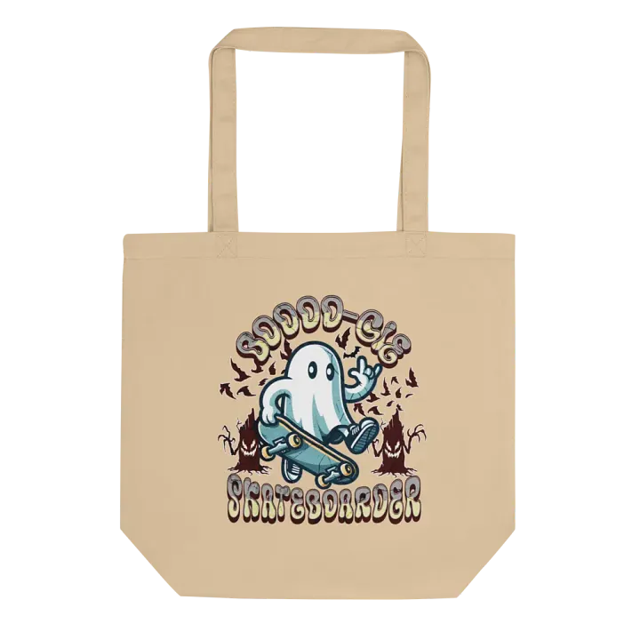 Boooo-gie Skateboarder Spooky Eco-Friendly Tote Bag product image (1)