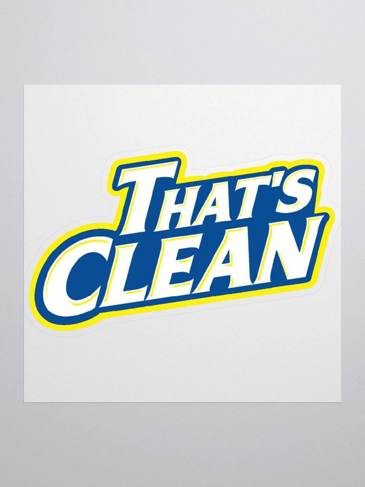 That's CLEAN sticker product image (1)