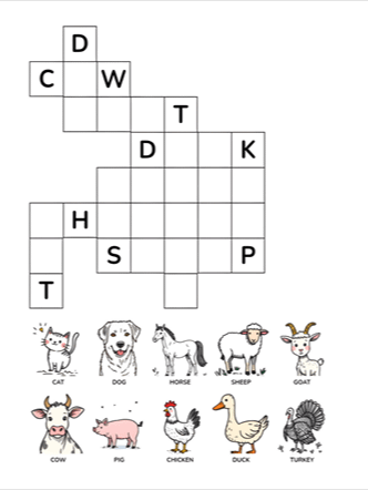 Crossword Adventure: Printable Puzzle Book for Kids (Ages 6-10) product image (2)