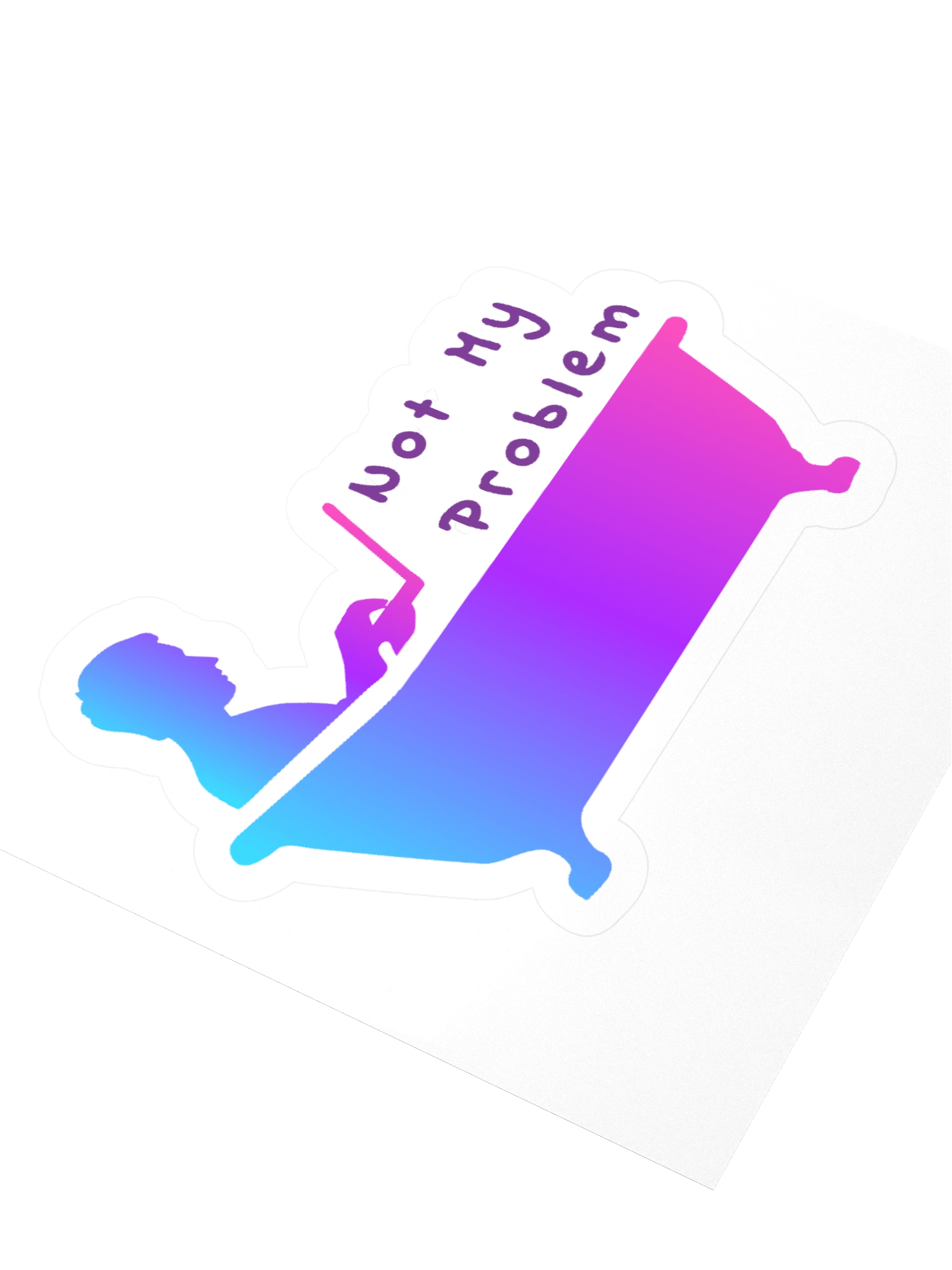 Sticker: Not My Problem (Bathtub) - Gradient product image (3)