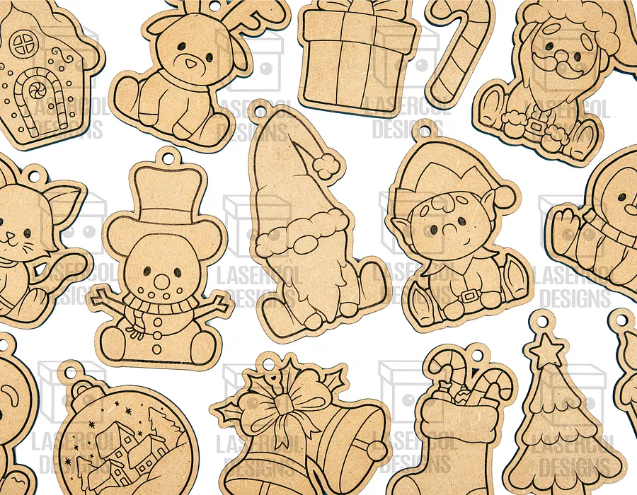Christmas Ornaments - Laser Cut Files product image (9)