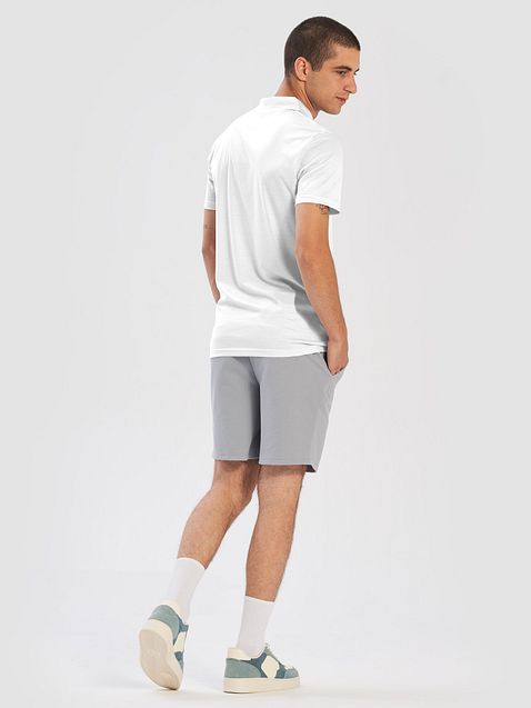 Photo showing Men's All-Over Print Slim Fit Polo Shirt