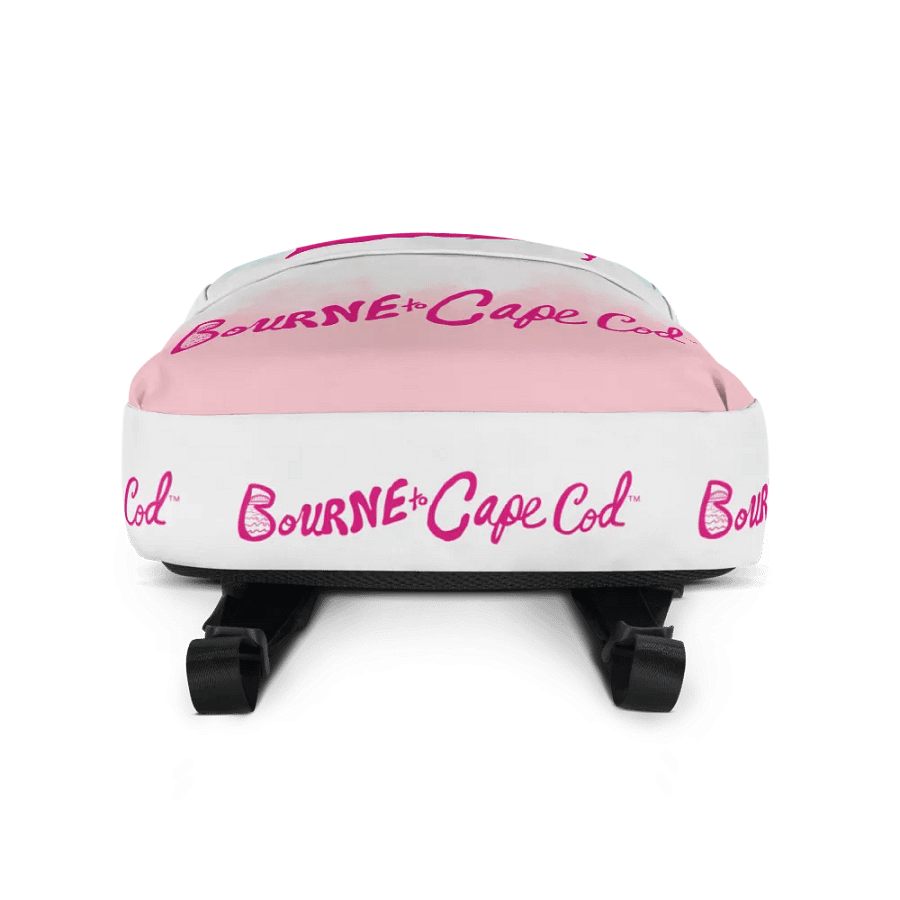 🌊 BOURNE to Backpack – Coastal Cool with BRN.2C.C.™ Vibes 🎒| Pink Logos | Patriotic Pastels product image (4)