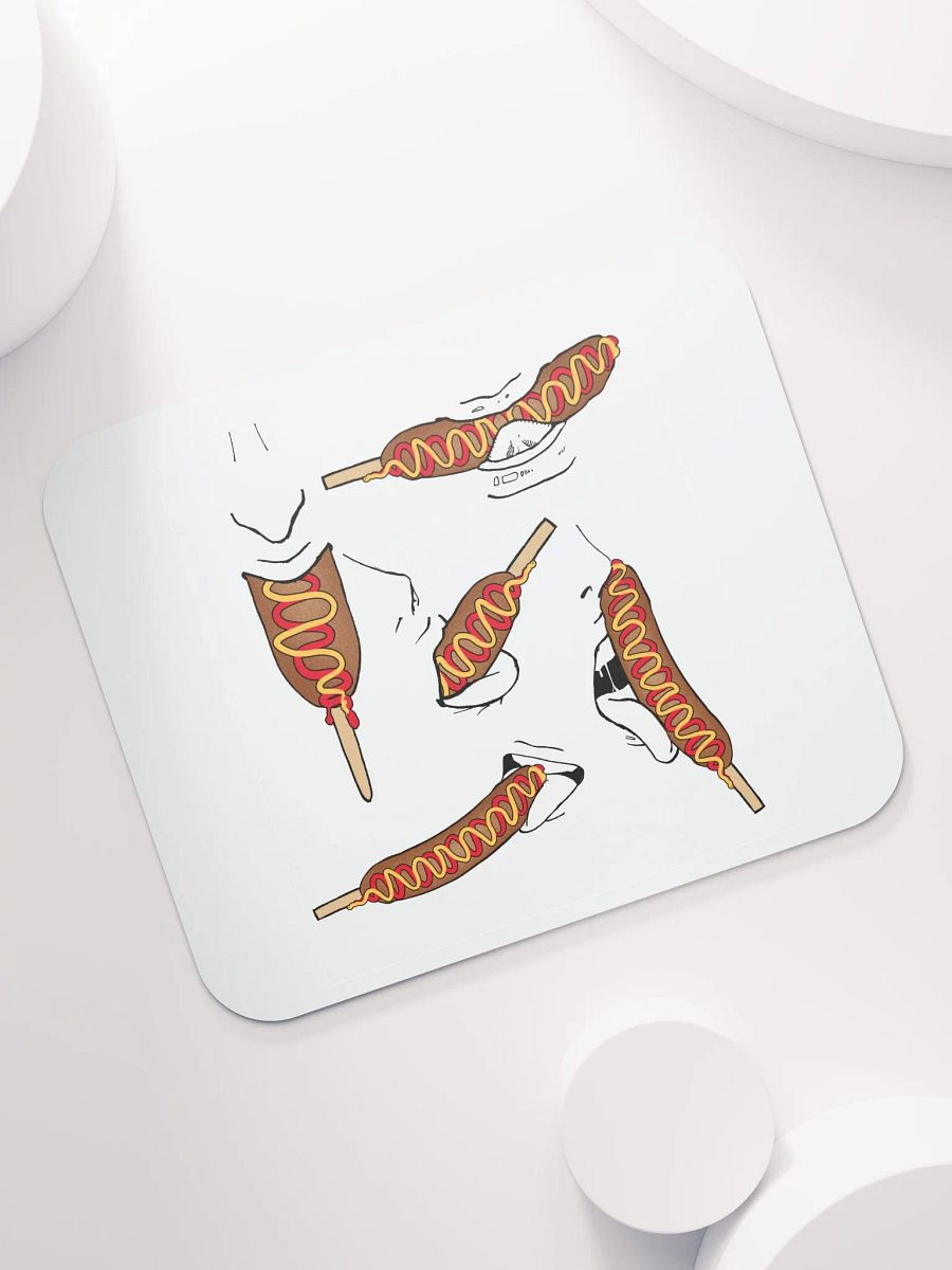 Eating Corn Dog Mouse Pad product image (7)