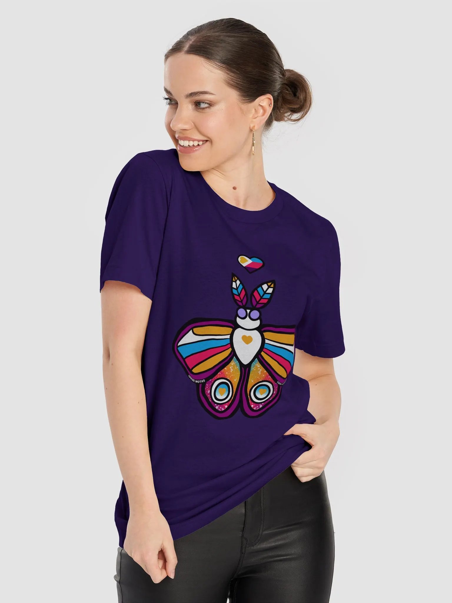 № 11 | POLYAMORY PRIDE MOTH | SHORT SLEEVE TEE | T-SHIRT product image (8)