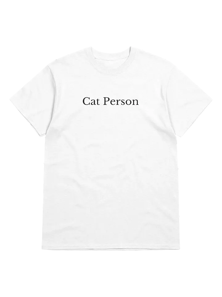 Cat Person T-Shirt (White) product image (1)