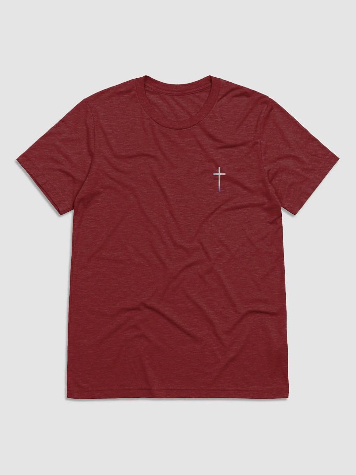 Praying in Stillness Christian Triblend T-Shirt | Psalm 46:10 product image (1)