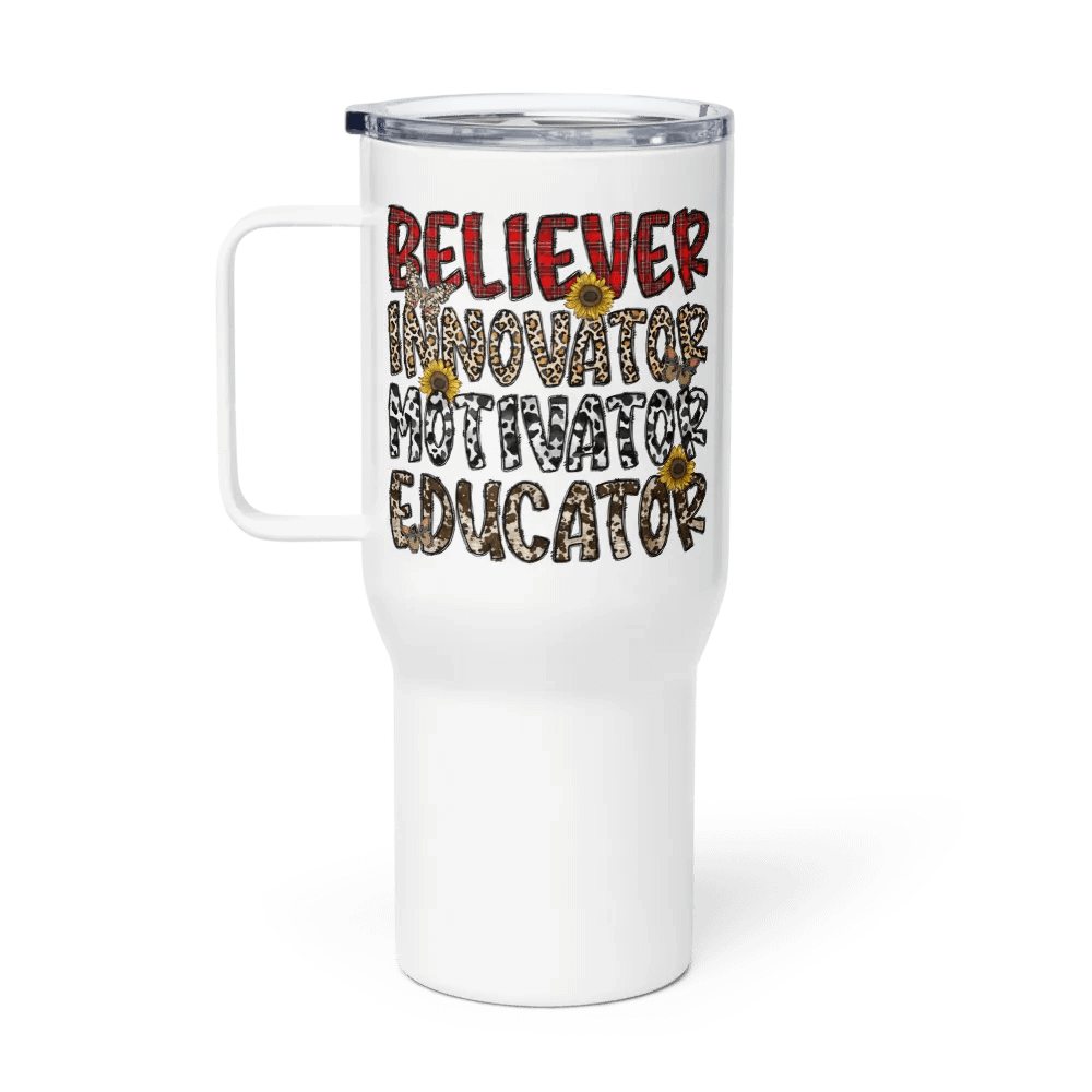 Believer, Innovator, Motivator, Educator - Travel Mug w/ Handle product image (1)