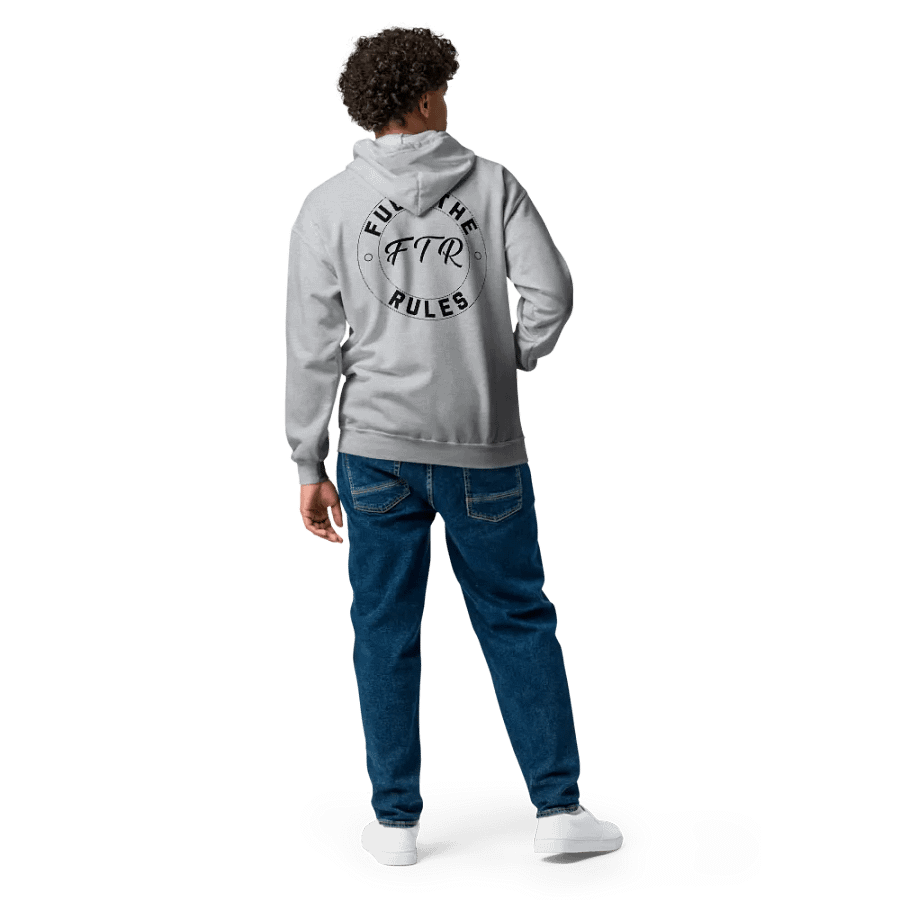 FTR Black- Zip-up Hoodie product image (4)