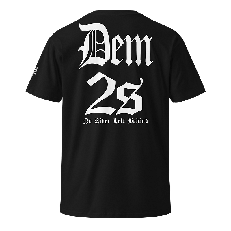 DEM 2S | GOTHIC TSHIRT | FRONT EMBROIDER + SLEEVE EMBROIDER