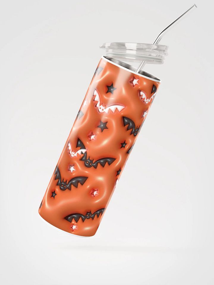 Festive Bat and Stars Stainless Steel Tumbler product image (2)