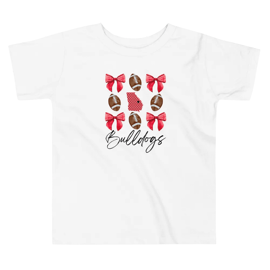Toddler Girls Bulldogs Football T-Shirt (Homemade) product image (2)