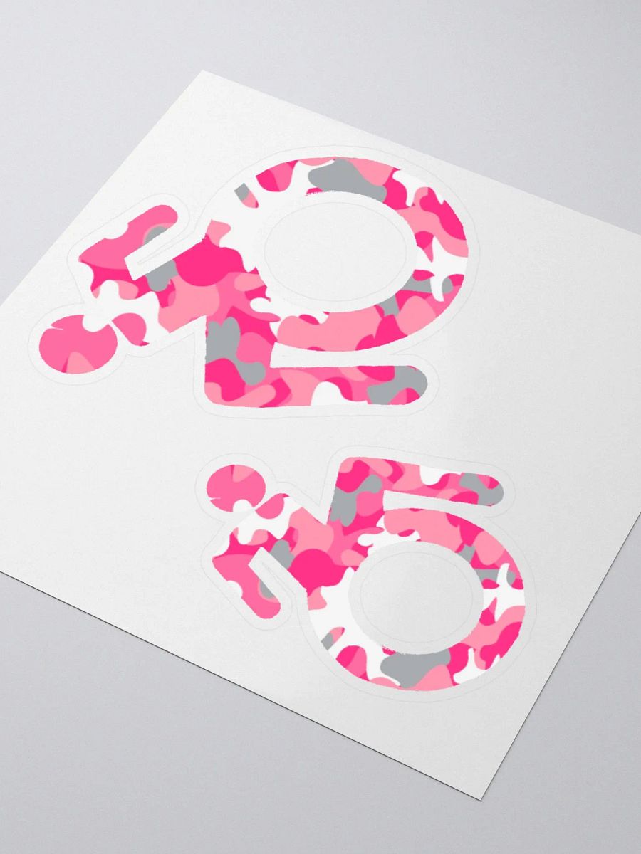Wheelie, Pink Camo Sticker Sheet product image (3)