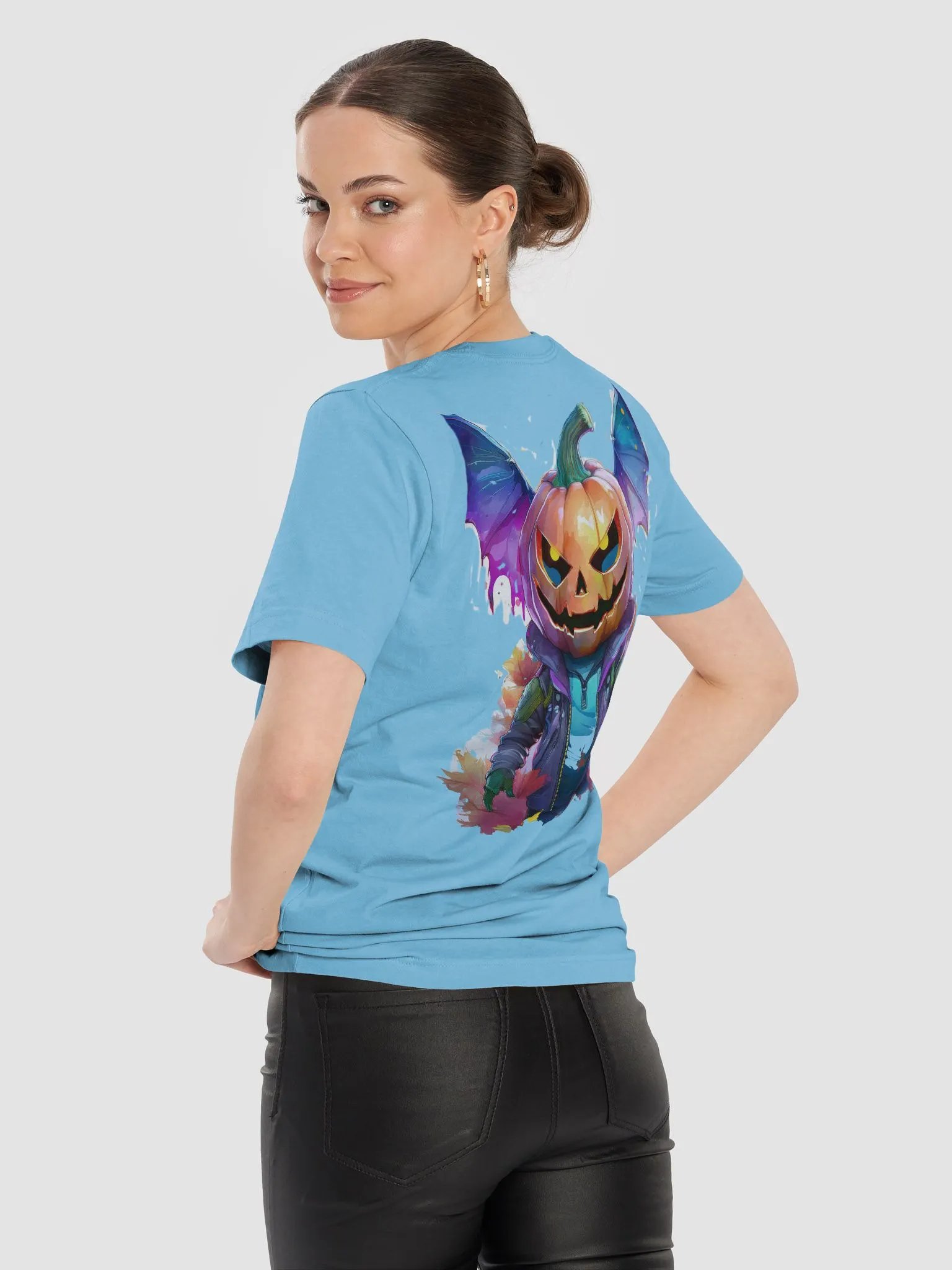 Halloween Pumpkin Just Higher Wibes Bats T-Shirt product image (97)