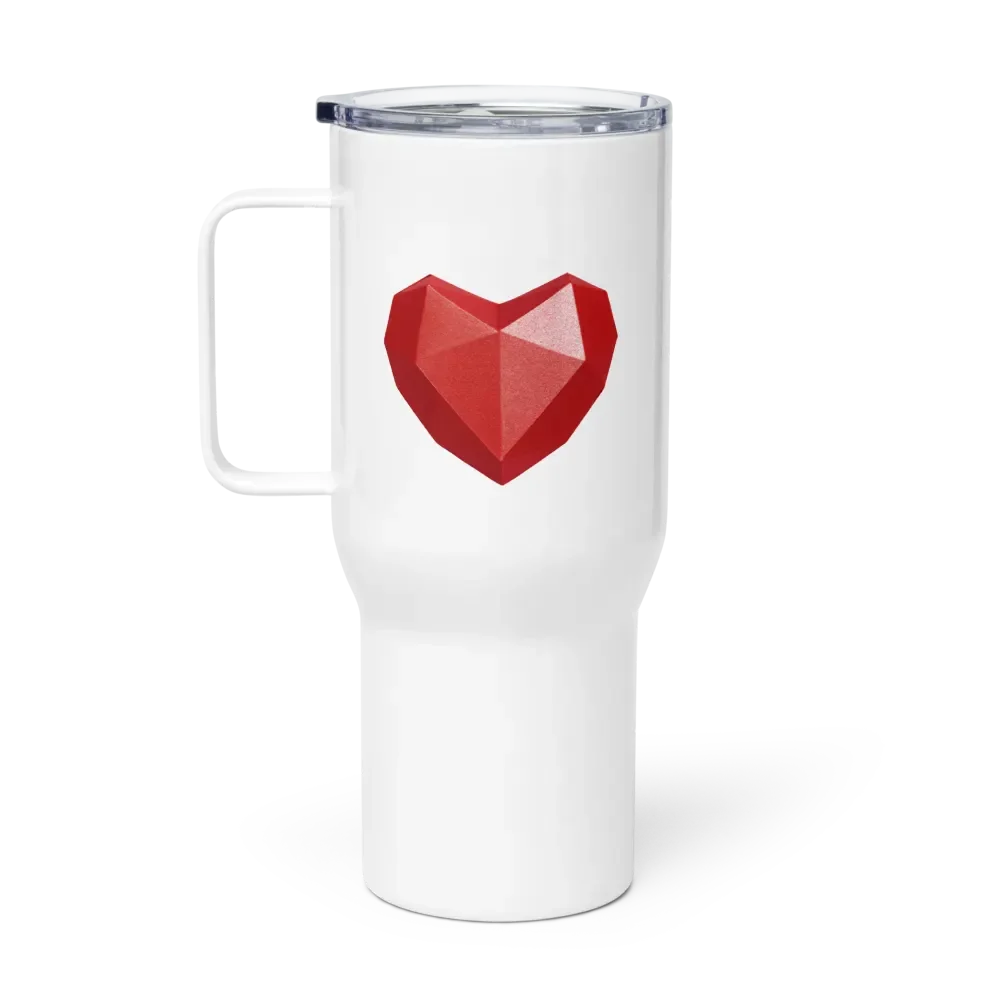 Gemstone Heart Travel Mug with Handle product image (1)